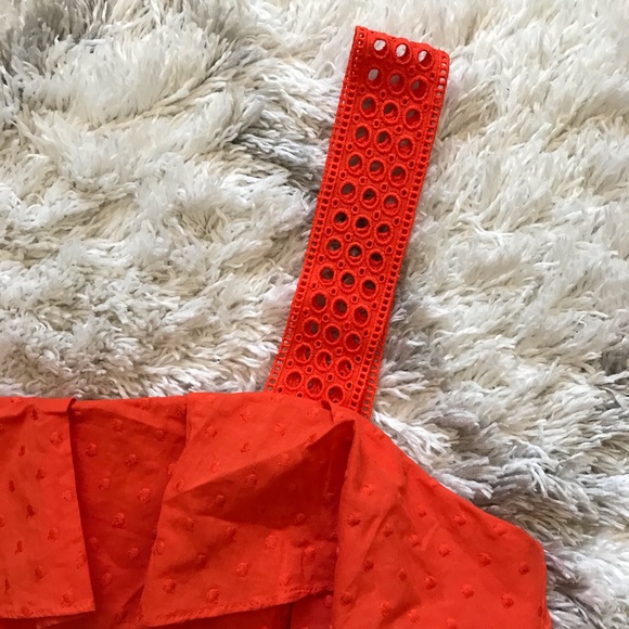 NWT J Crew Hibiscus Eyelet Ruffle Dress G4621 10 - Picture 5 of 16